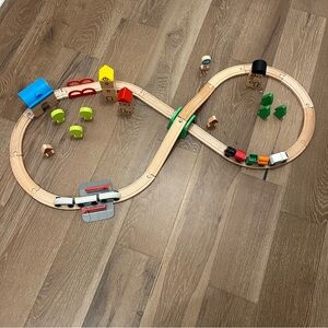 IKEA Wooden Toy Train Track Set